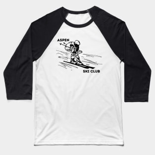 Aspen Ski Club - Skiing - Winter Baseball T-Shirt